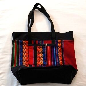 Colorful Striped Tote Bag